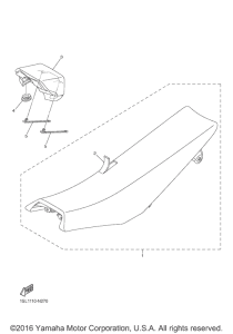 WR250F Сиденье