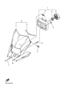 WR250X ヘツドライト