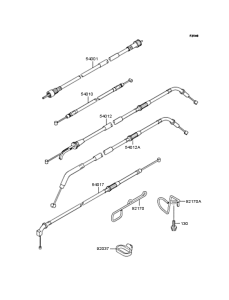 ZX1100 Тросы управления