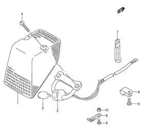 RMX250 Задний фонарь