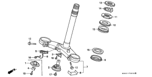 VFR400R Траверса нижняя