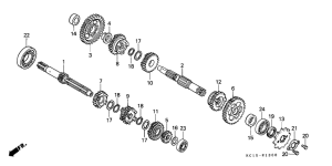CB125T Трансмиссия