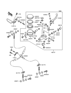 ZX900 Главный тормозной цилиндр