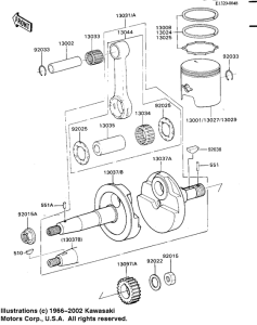 KD80 Crankshaft / piston