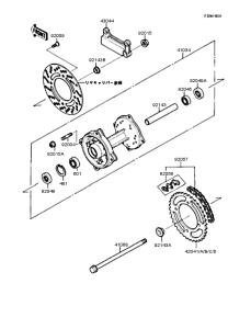  Заднее колесо и цепь