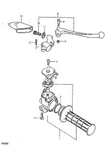 PE400 Rh handle grip