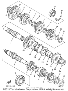 FJ1100L Трансмиссия