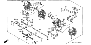 CB1000F Carburetor assy