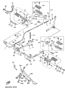 XV535S Stand. footrest