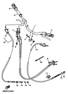 YV50C ｽﾃｱﾘﾝｸﾞﾊﾝﾄﾞﾙ. ｹｰﾌﾞﾙ