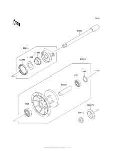 KL650 Переднее колесо