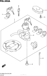 DL1000 (ABS) Lock Set (For Pannir Case)  (Dl1000Al6 E03)