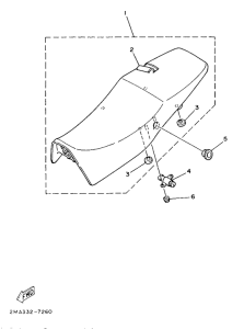 TZR250 Сиденье