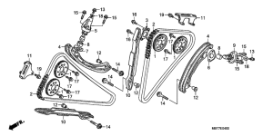 XL1000V (ABS) Цепь грм / натяжное устройство