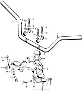 SL125 Handle + fork top bridge