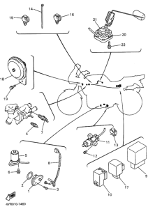 FZ400 Электрические детали