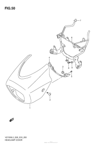 VZ1500 Headlamp Cover