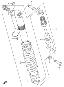 RM80 Задние амортизаторы
