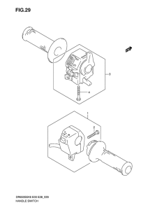 DR650 Рулевой переключатель
