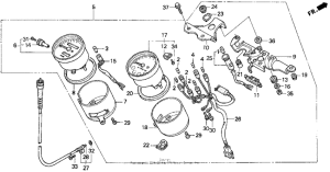 CB750 Спидометр + тахометр