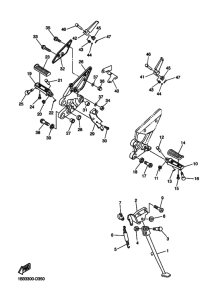 FZ6-N Support & repose pied