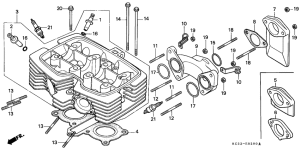 CM125C Головка цилиндров