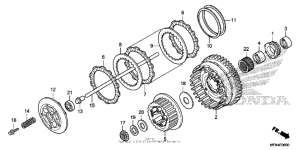 CB1000R Сцепление