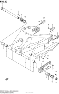 GSX-R1000Z Маятник задний