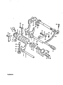 TS250 Переключение передач