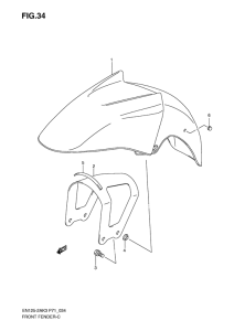 EN125 Переднее крыло