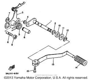 YSR50U Вал переключения