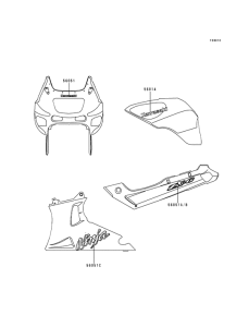ZX600 Наклейки
