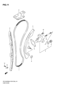 DR-Z400 Держатель направляющей
