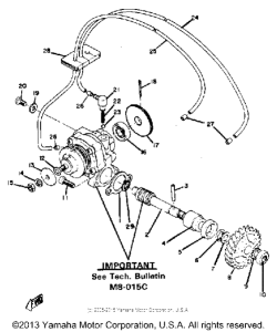 RD250B Масляный насос