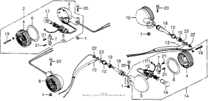 CB750 Задний фонарь