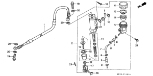 XR600R Задний тормоз