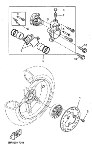 YQ50 Задний суппорт