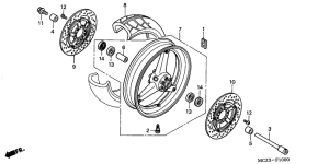 CB900F Transom + tube