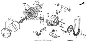NT700V (ABS) Oil filter + oil pump