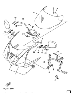 TZR125 Обтекатель 1