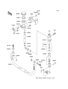VN1600 Задний тормозной цилиндр