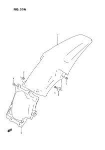 RM125 Заднее крыло