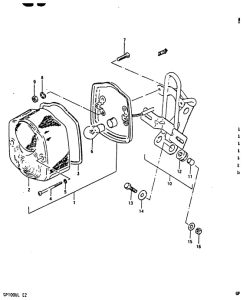 GP100 Задний комбинированный сигнал