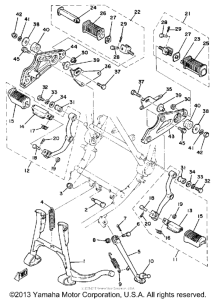 XS750F Stand - footrest