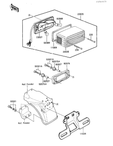 ZX750 Taillight unit ass`y