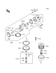 ZR400 Масляный насос и фильтр