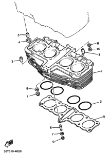 FJ1200 FJ1200B Цилиндр