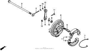 Z50R Задний тормоз