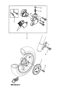 YQ100 Передний суппорт