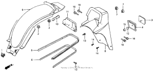 CB125T Задний бампер